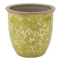 Clayre & Eef Fioriera Verde Ceramica