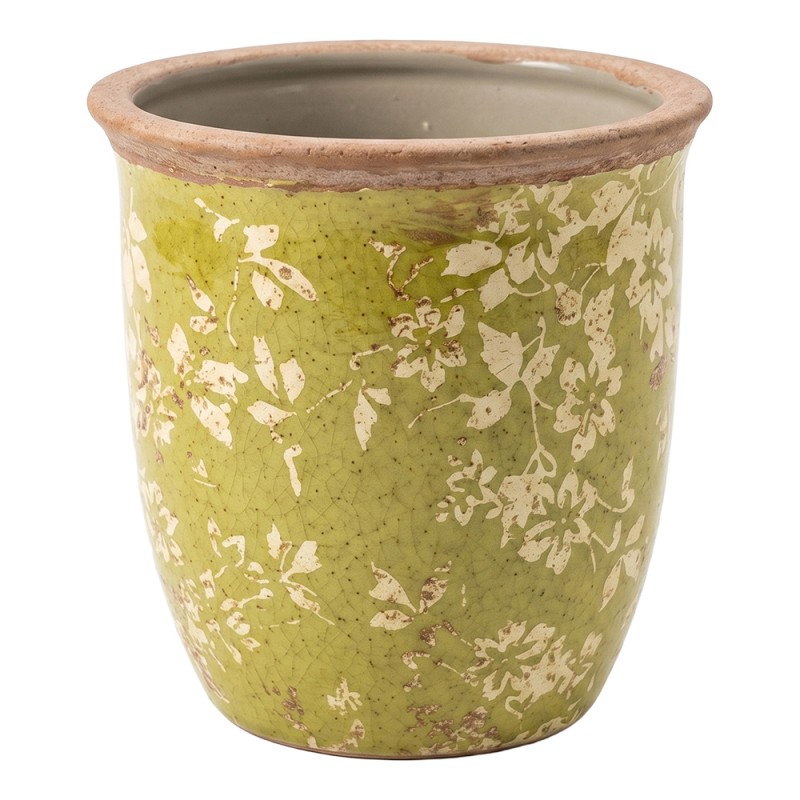 Clayre & Eef Planter Green Ceramic