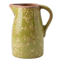 Clayre & Eef Pichet de décoration Vert Céramique