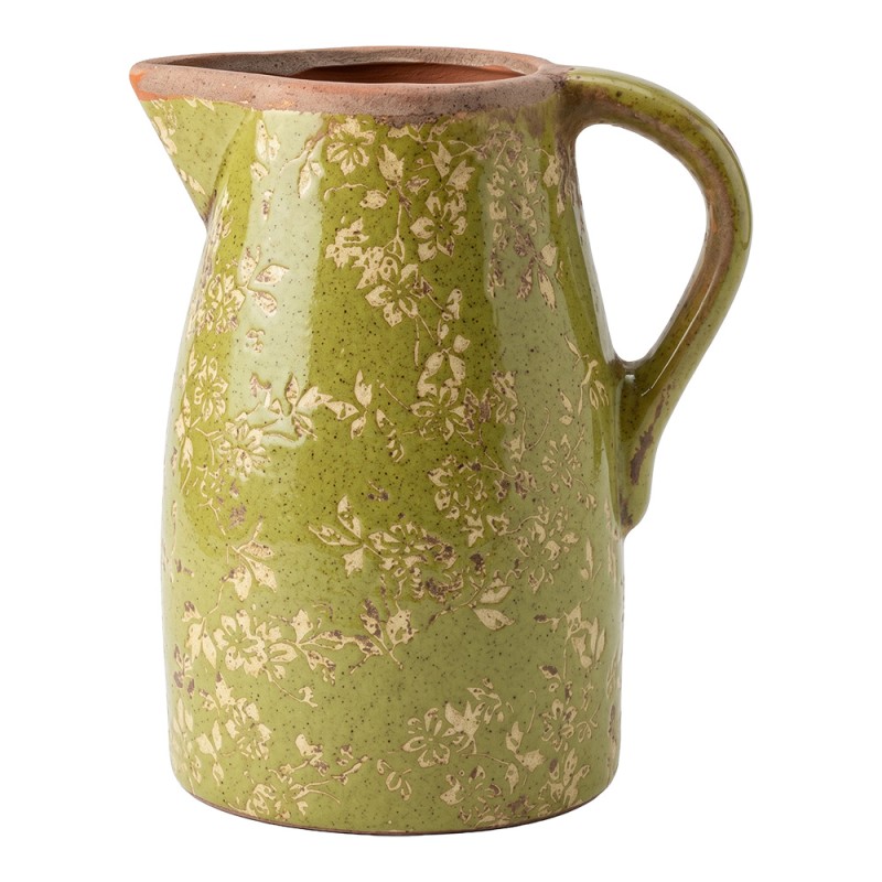 Clayre & Eef Pichet de décoration Vert Céramique