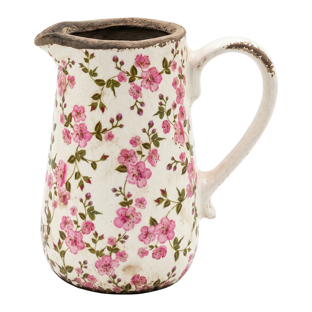 Clayre & Eef Decoratie Kan Beige Keramiek