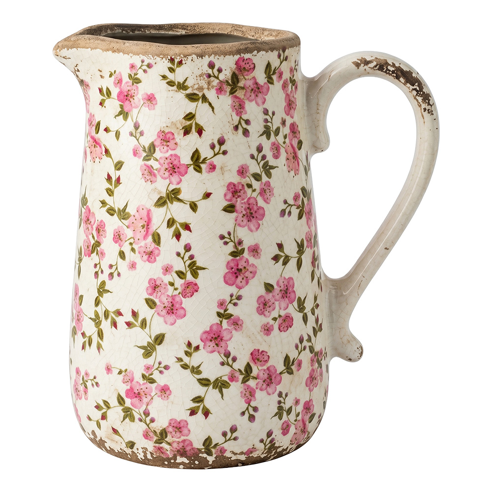 Clayre & Eef Decoratie Kan Beige Keramiek