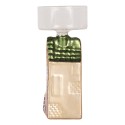Clayre & Eef Waxinelichthouder 5x5x12 cm Zilverkleurig Glas