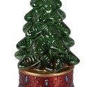 Clayre & Eef Kerstdecoratie met LED-verlichting Kerstboom Ø 12x27 cm Groen Kunststof
