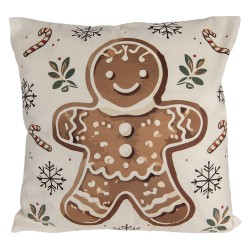 Clayre & Eef Sierkussen Beige Synthetisch Kerst