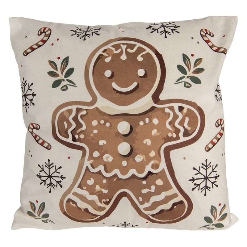 Clayre & Eef Sierkussen Beige Synthetisch Kerst