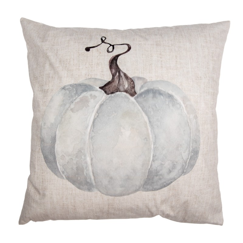 Clayre & Eef Dekokissen Beige Synthetisch Kürbis