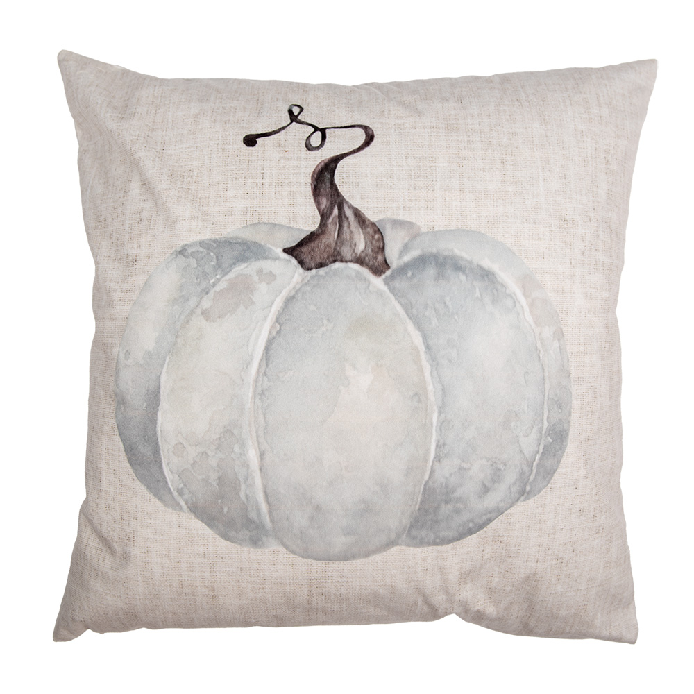 Clayre & Eef Sierkussen Beige Synthetisch Pompoen