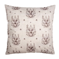Clayre & Eef Dekokissen Beige Synthetisch Hirsch