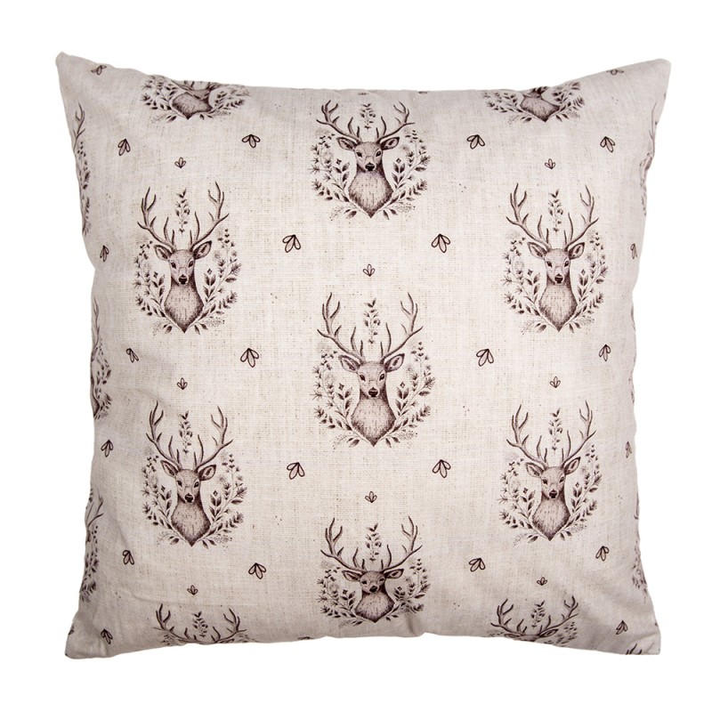 Clayre & Eef Sierkussen Beige Synthetisch Hert