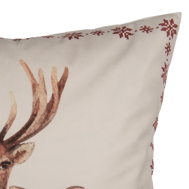 Clayre & Eef Sierkussen 45x45 cm Beige Polyester Hert
