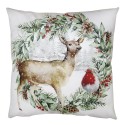 Clayre & Eef Sierkussen 45x45 cm Beige Polyester Kerst