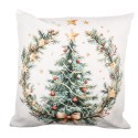 Clayre & Eef Sierkussen 45x45 cm Beige Polyester Kerstboom