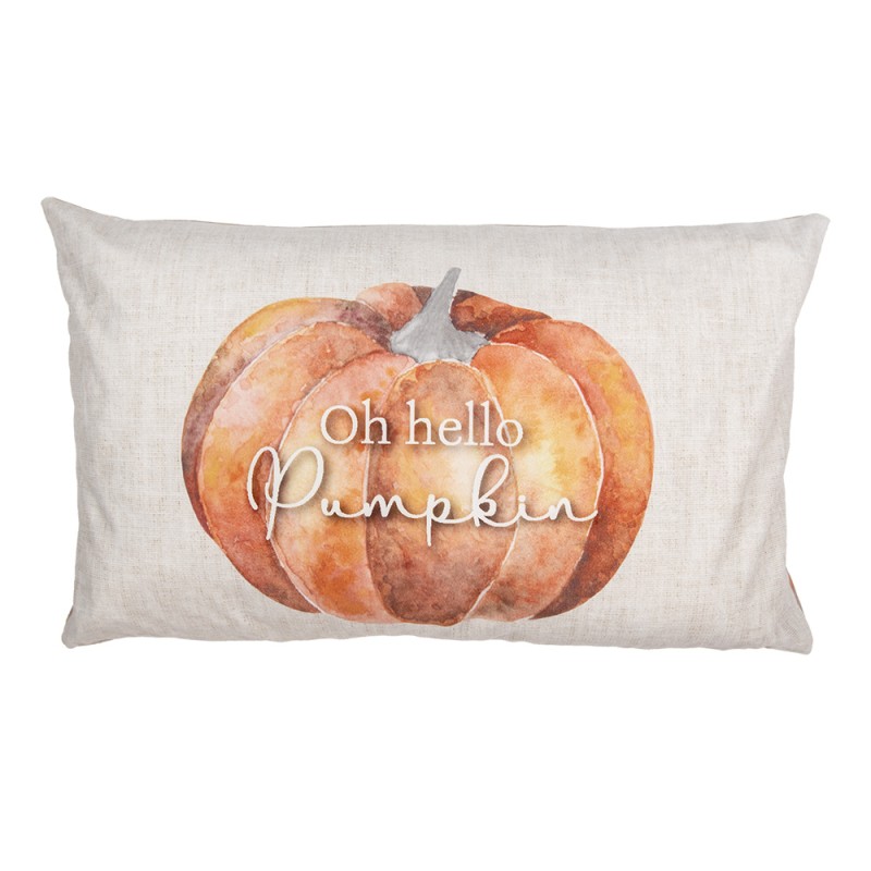 Clayre & Eef Coussin Beige Synthétique Citrouille
