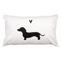 Clayre & Eef Cuscino decorativo Bianco Sintetico Cane