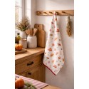 Clayre & Eef Geschirrtuch 50x70 cm Beige Baumwolle