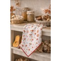 Clayre & Eef Geschirrtuch 50x70 cm Beige Baumwolle