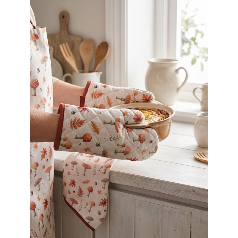 Clayre & Eef Geschirrtuch 50x70 cm Beige Baumwolle