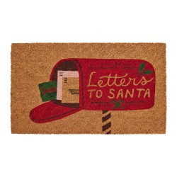 Clayre & Eef Deurmat Bruin Kokos Kerst