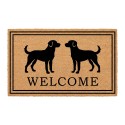Clayre & Eef Deurmat Bruin Kokos Hond