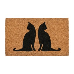 Clayre & Eef Deurmat Bruin Kokos Kat