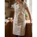 Clayre & Eef Grembiule da cucina 70x85 cm Beige Cotone