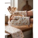 Clayre & Eef Asciugamani da cucina 50x70 cm Beige Cotone