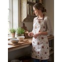 Clayre & Eef Grembiule da cucina 70x85 cm Beige Cotone