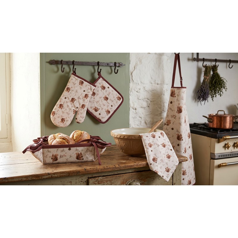 Clayre & Eef Theedoek 50x70 cm Beige Katoen