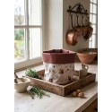 Clayre & Eef Broodmand Ø 15x16 cm Beige Katoen