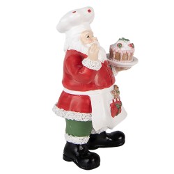 Clayre & Eef Christmas Decoration Figurine Santa Claus 9x8x16 cm Red Plastic