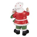 Clayre & Eef Christmas Decoration Figurine Santa Claus 9x8x16 cm Red Plastic