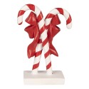 Clayre & Eef Christmas Decoration Figurine Candy Cane 12x5x16 cm Red Plastic