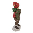 Clayre & Eef Christmas Decoration Figurine Child 10x6x19 cm Red Plastic