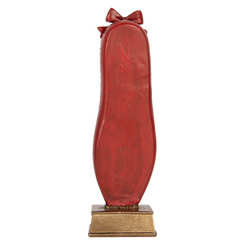 Clayre & Eef Christmas Decoration Figurine Nutcracker 6x6x19 cm Red Plastic