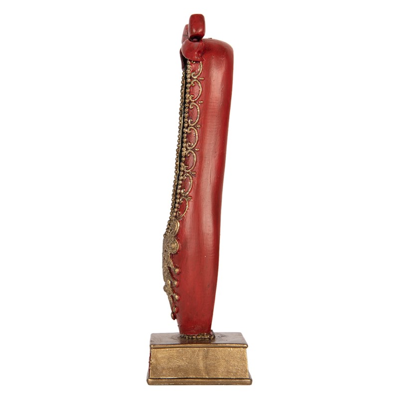 Clayre & Eef Christmas Decoration Figurine Nutcracker 6x6x19 cm Red Plastic
