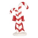 Clayre & Eef Christmas Decoration Figurine Candy Cane 16x8x26 cm Red Plastic