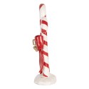 Clayre & Eef Christmas Decoration Figurine Candy Cane 16x8x26 cm Red Plastic