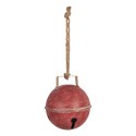 Clayre & Eef Décoration de Noël Image Sonnettes Ø 16x18 cm Rouge Métal
