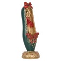 Clayre & Eef Kerstdecoratie Beeld Ballerina 7x7x19 cm Rood Kunststof