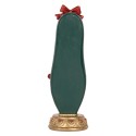 Clayre & Eef Kerstdecoratie Beeld Ballerina 7x7x19 cm Rood Kunststof