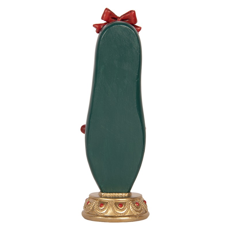 Clayre & Eef Kerstdecoratie Beeld Ballerina 7x7x19 cm Rood Kunststof