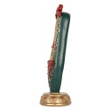 Clayre & Eef Kerstdecoratie Beeld Ballerina 7x7x19 cm Rood Kunststof