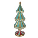Clayre & Eef Kerstdecoratie Beeld Kerstboom Ø 17x46 cm Groen Kunststof