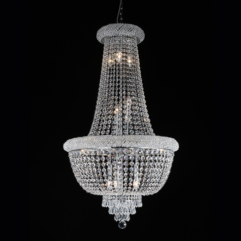 Lumilamp Lustre Transparent Métal