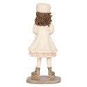 Clayre & Eef Kerstdecoratie Beeld Kind 8x7x18 cm Beige Kunststof