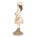 Clayre & Eef Kerstdecoratie Beeld Kind 8x7x18 cm Beige Kunststof