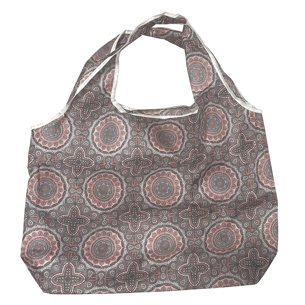 Clayre & Eef Opvouwbare Shopper Tas Grijs Synthetisch