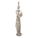 Clayre & Eef Decorative Figurine Angel 27x20x107 cm Grey Metal