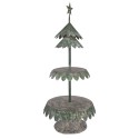 Clayre & Eef Etagère Kerstboom Ø 32x75 cm Groen Metaal